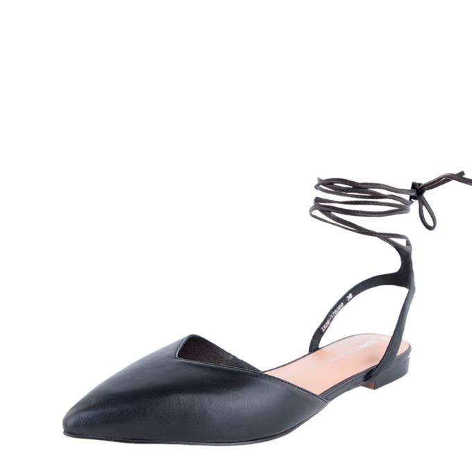 Respect қара туфли ашық табандары