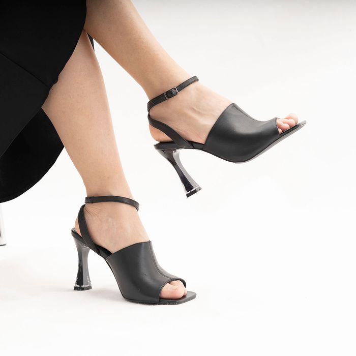 Respect қара тобықта түймелігі бар туфлилері IS56-173989