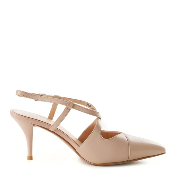 Бежевые туфли с открытой пяткой Respect IS56-174078