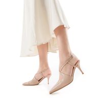 Бежевые туфли с открытой пяткой Respect IS56-174078