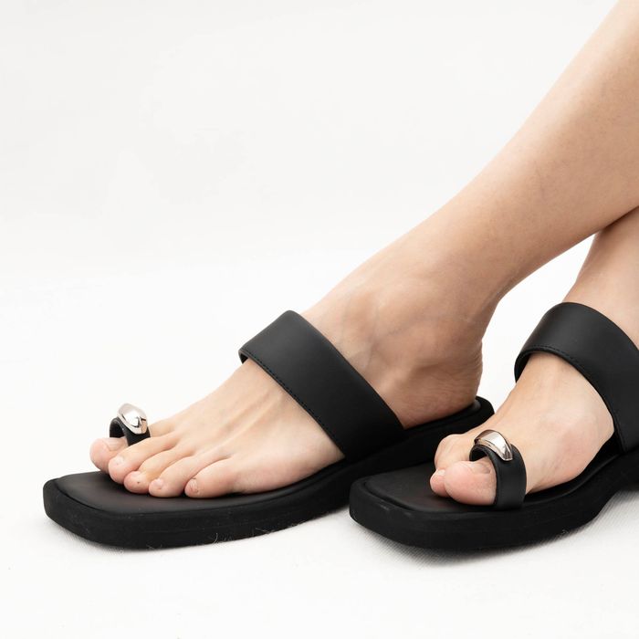 Чёрные пантолеты на каблуке Respect VK56-178082