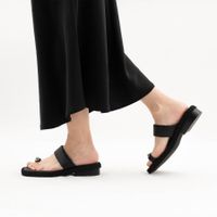 Чёрные пантолеты на каблуке Respect VK56-178082