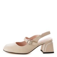 Бежевые туфли с открытой пяткой Respect VS56-174259