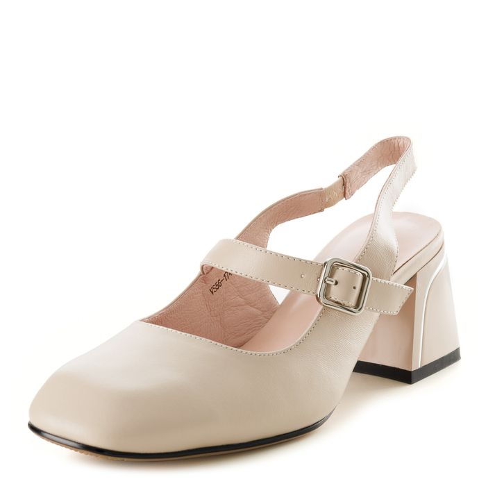 Бежевые туфли с открытой пяткой Respect VS56-174259