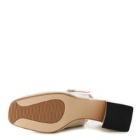 Бежевые туфли с открытой пяткой Respect VS56-174259