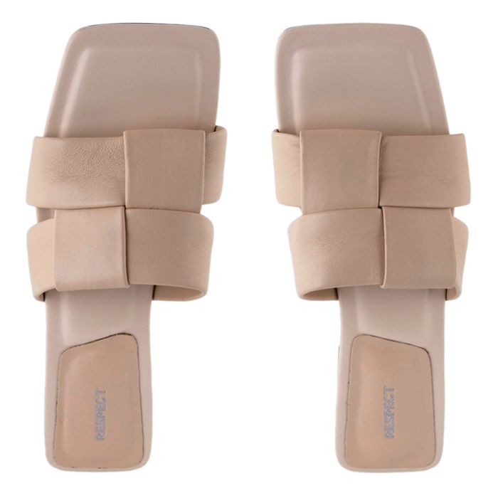 Бежевые пантолеты на каблуке Respect VS56-175859