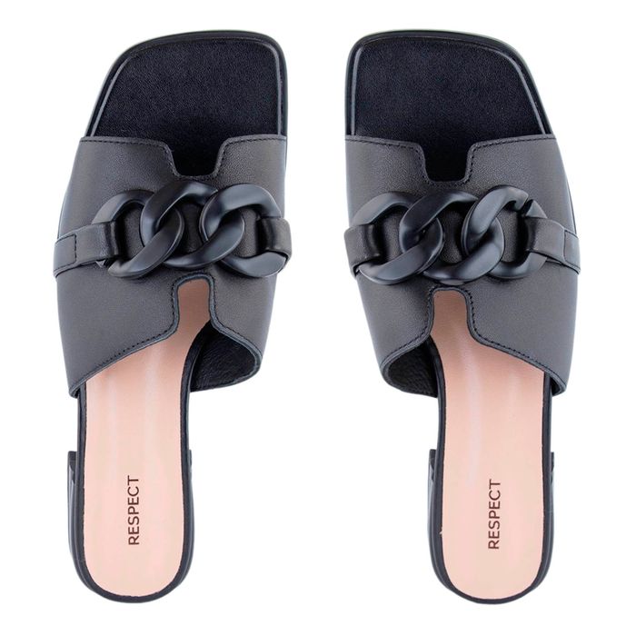 Чёрные пантолеты на каблуке Respect VS59-173916