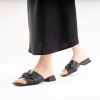 Чёрные пантолеты на каблуке Respect VS59-173916