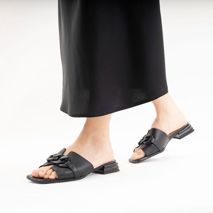 Чёрные пантолеты на каблуке Respect VS59-173916