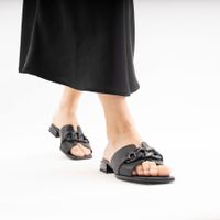 Чёрные пантолеты на каблуке Respect VS59-173916