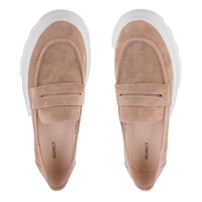 Бежевые лоферы Respect VS73-175542