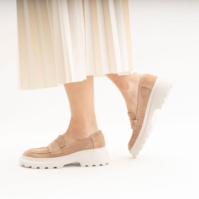 Бежевые лоферы Respect VS73-175542