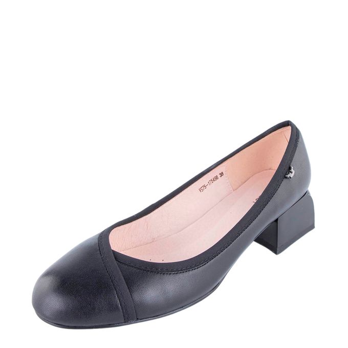 Respect қара биік өкшелі туфлилері