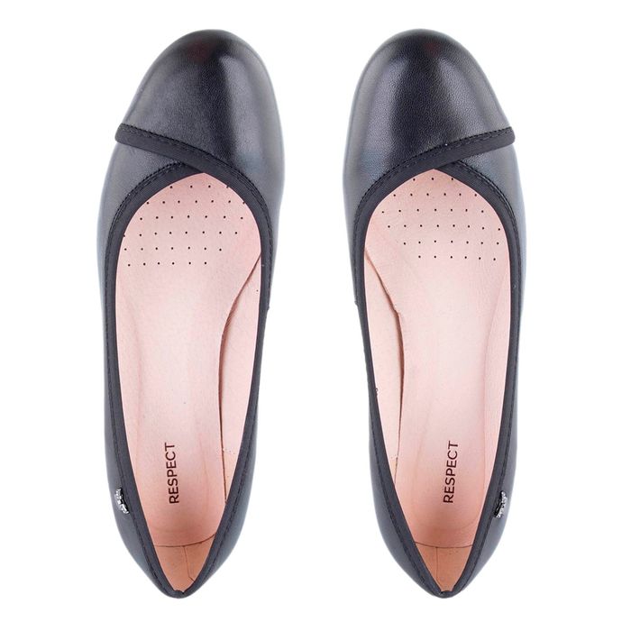 Respect қара биік өкшелі туфлилері VS75-175498