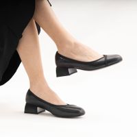 Respect қара биік өкшелі туфлилері VS75-175498