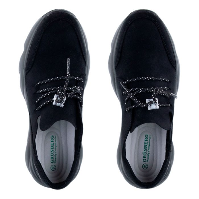 Grunberg қара жартылай бәтеңкелері 147595/14-03