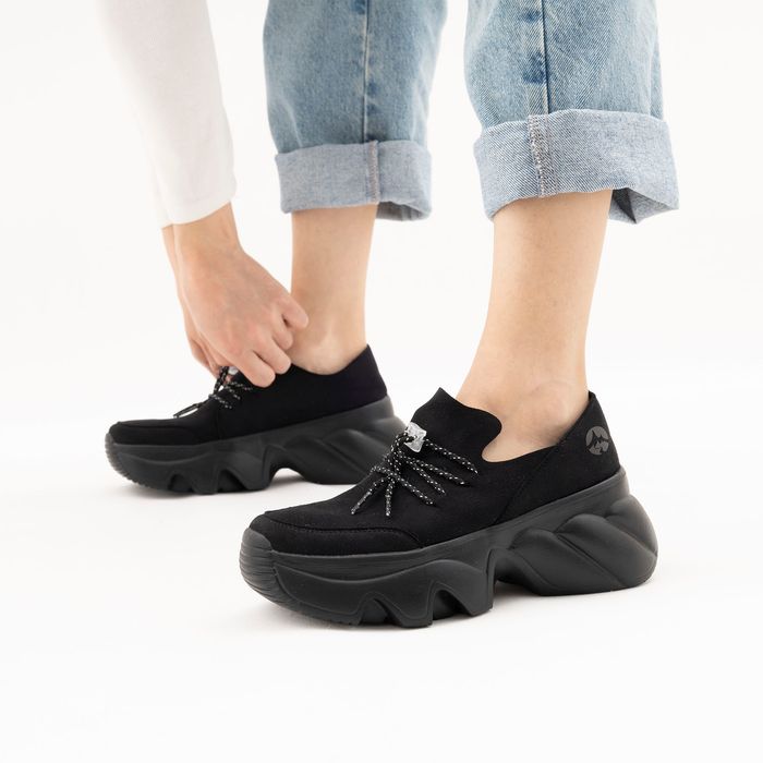 Grunberg қара жартылай бәтеңкелері 147595/14-03