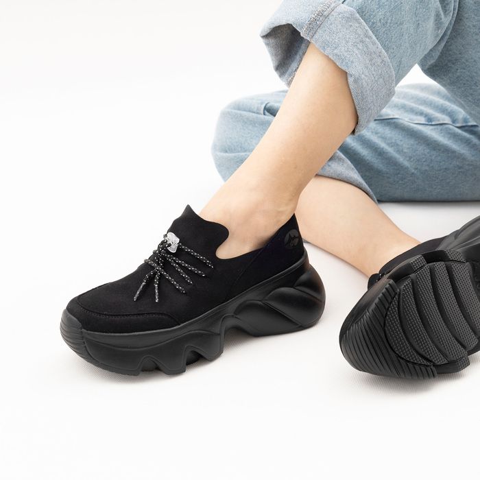 Grunberg қара жартылай бәтеңкелері 147595/14-03