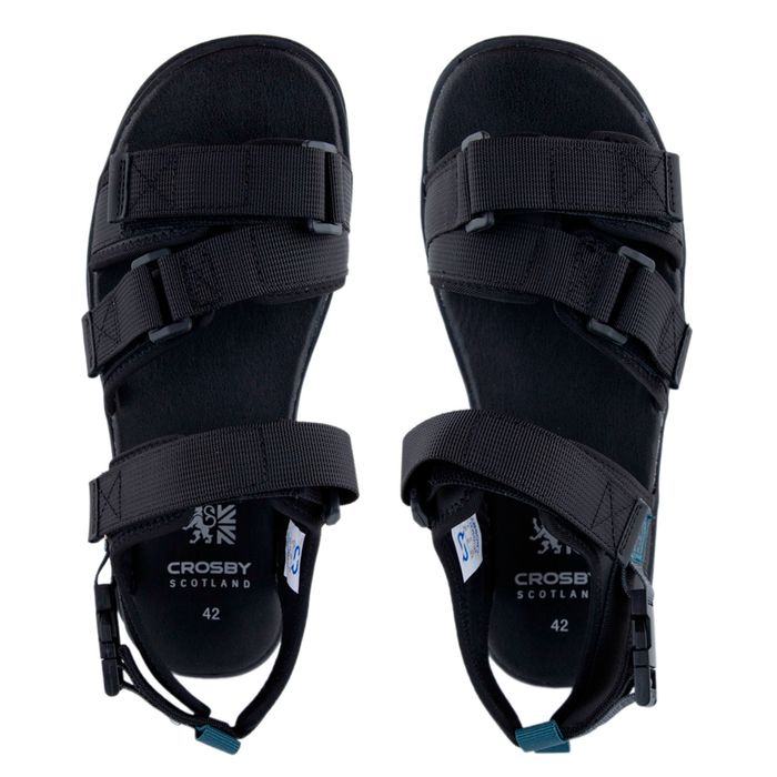 Crosby қара сандалдары 447143/04-01