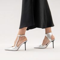 Белые туфли с открытой пяткой и стопой Grasetto GT000843-56