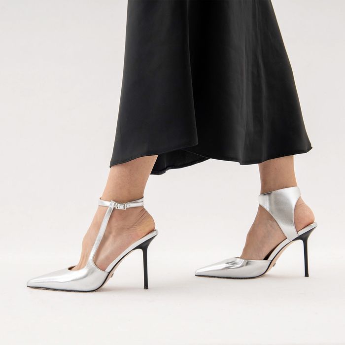 Белые туфли с открытой пяткой и стопой Grasetto GT000843-56