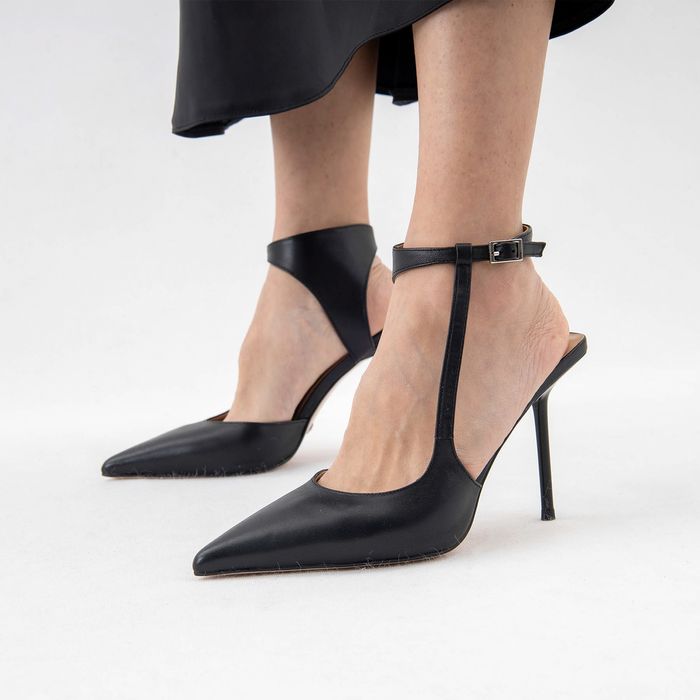 Grasetto қара туфли с открытой пяткой и стопой GT000842-56