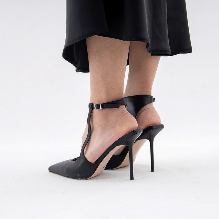 Grasetto қара туфли с открытой пяткой и стопой GT000842-56