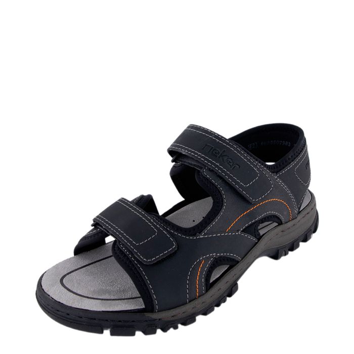 Чёрные сандалии Rieker 25053-00