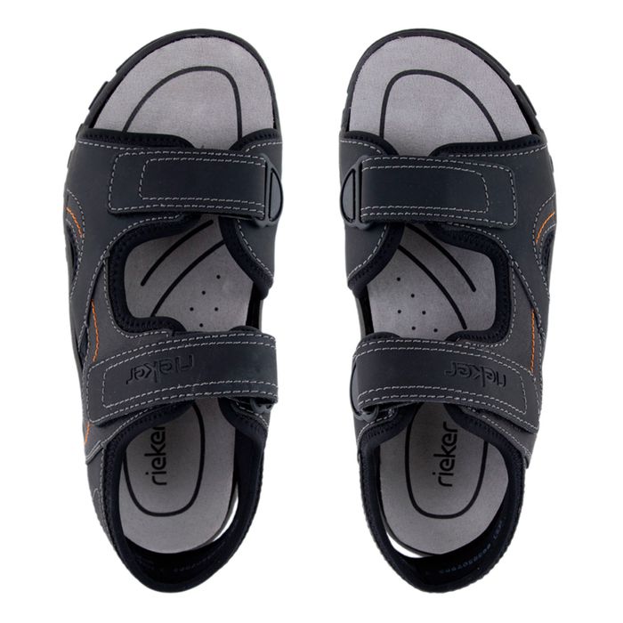 Чёрные сандалии Rieker 25053-00