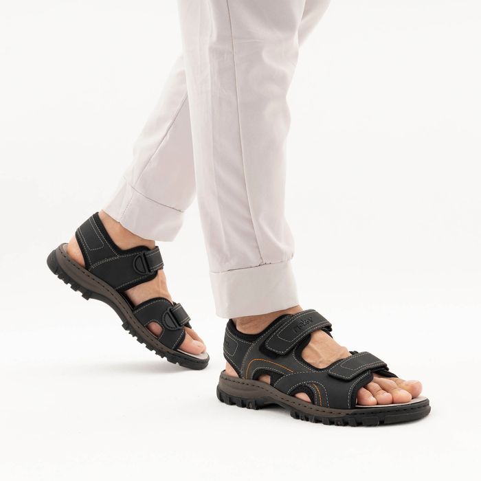 Чёрные сандалии Rieker 25053-00