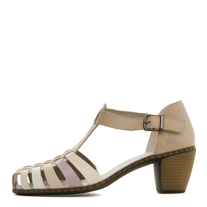 Rieker сарғыш туфли ашық табандары