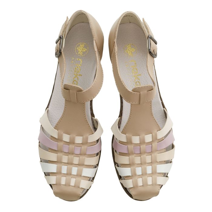 Rieker сарғыш туфли ашық табандары 40973-60