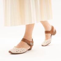 Rieker ақ туфли с открытой пяткой және стопой 43703-60