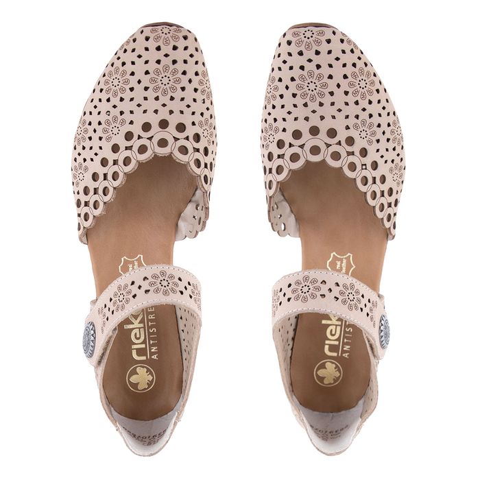 Rieker сарғыш туфли ашық табандары 43753-61