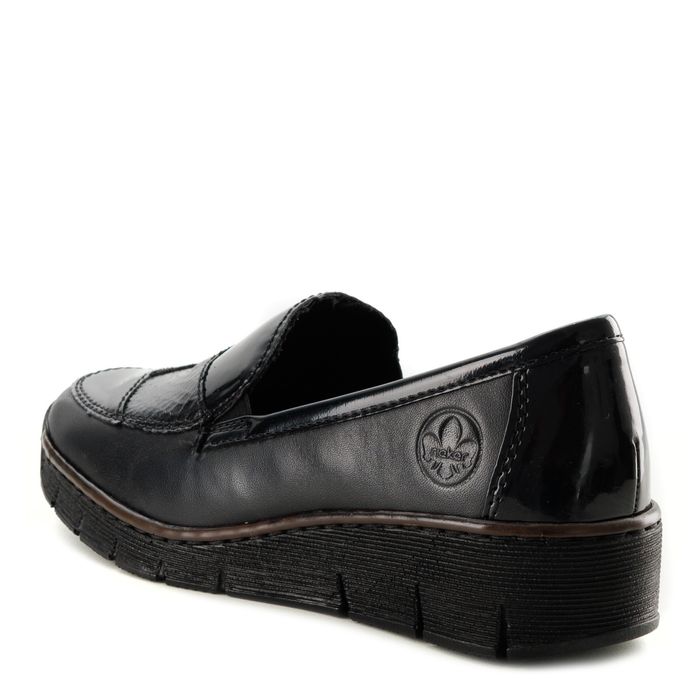 Rieker қара лоферлері 53785-00