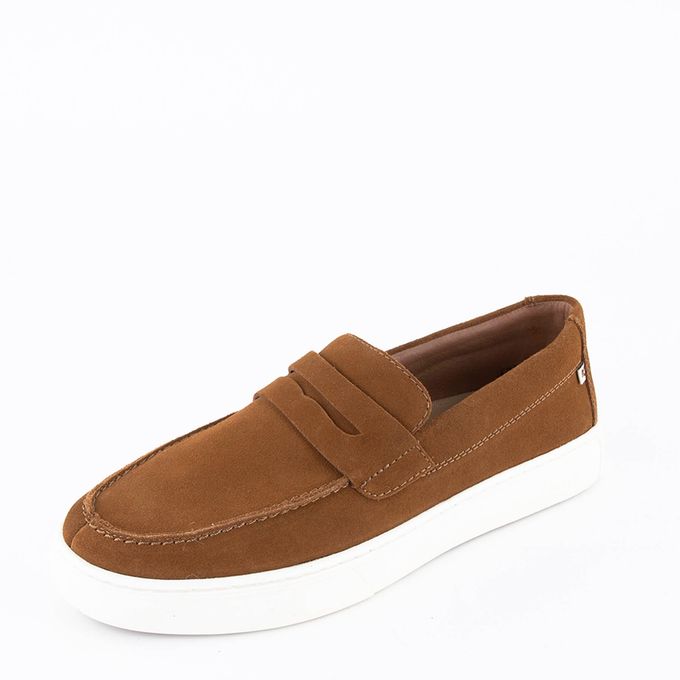 Коричневые лоферы Rieker