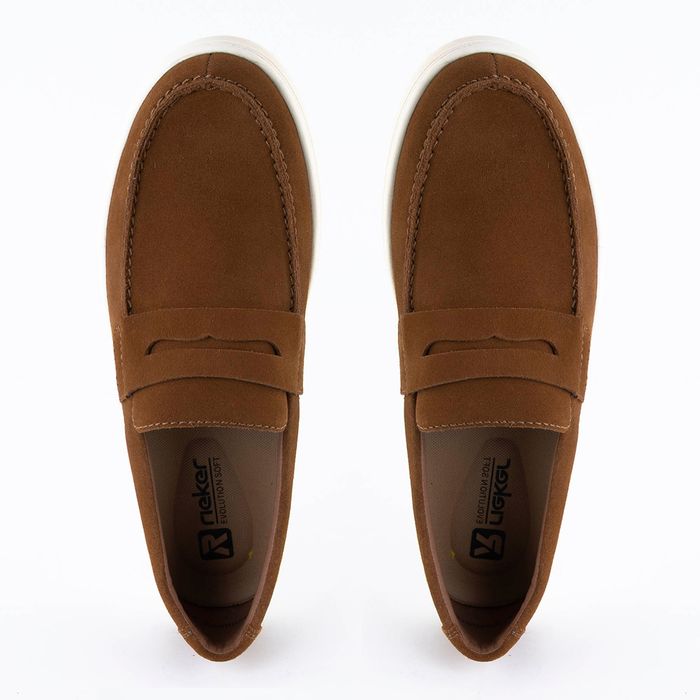 Коричневые лоферы Rieker U0703-22
