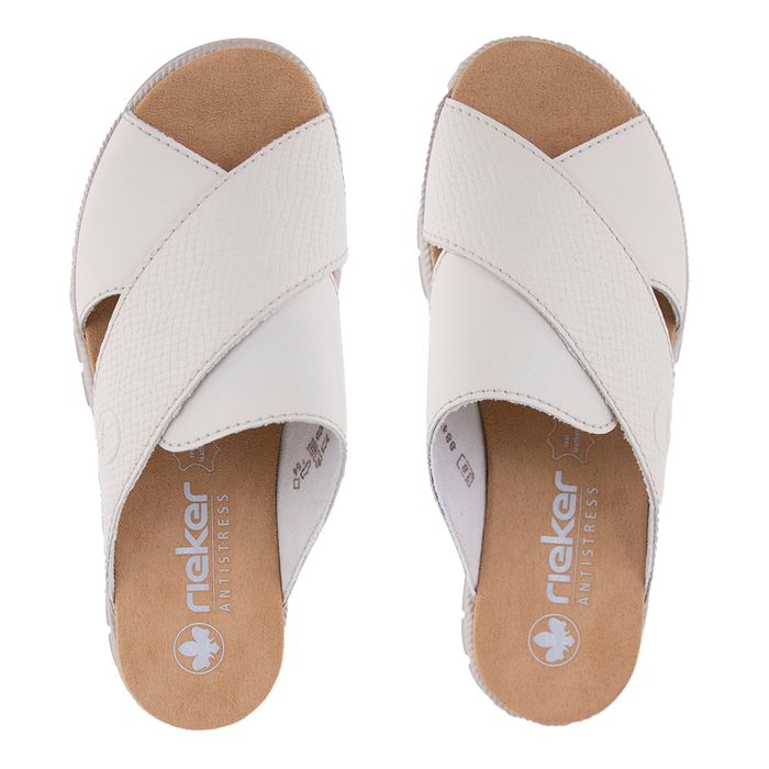 Бежевые пантолеты на каблуке Rieker V4251-60