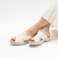 Бежевые пантолеты на каблуке Rieker V4251-60