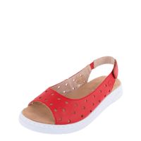 Rieker қызыл туфлиөкшесі ашық носком V9162-33