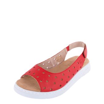 Rieker қызыл туфлиөкшесі ашық носком