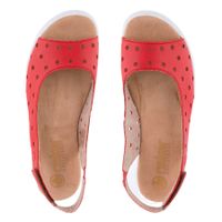 Rieker қызыл туфлиөкшесі ашық носком V9162-33