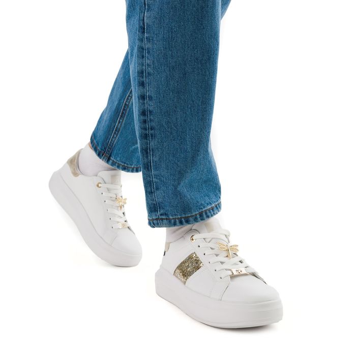 Белые кеды RIEKER W1202-82