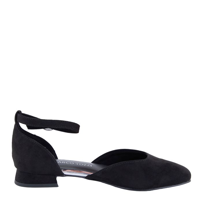 Marco Tozzi қара туфли ашық табандары 2-22117-42-001/220