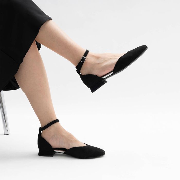 Marco Tozzi қара туфли ашық табандары 2-22117-42-001/220