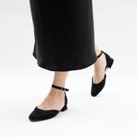 Marco Tozzi қара туфли ашық табандары 2-22117-42-001/220