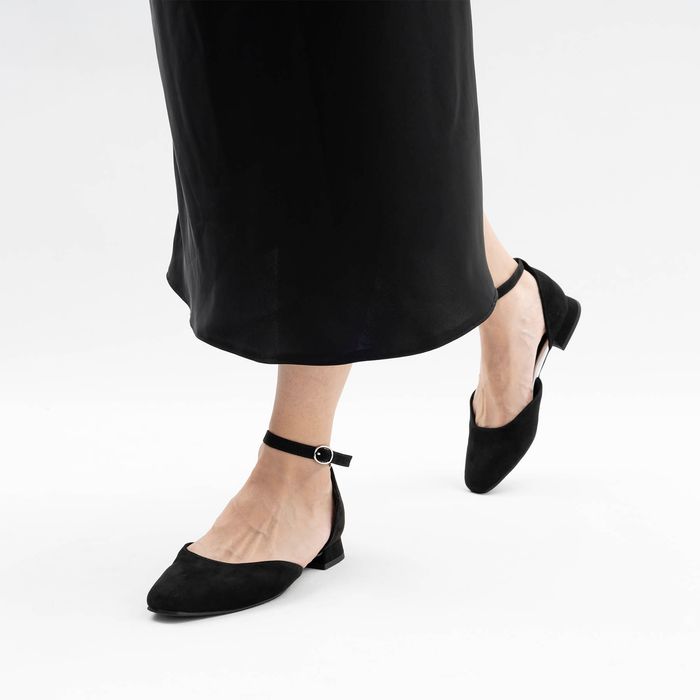 Marco Tozzi қара туфли ашық табандары 2-22117-42-001/220