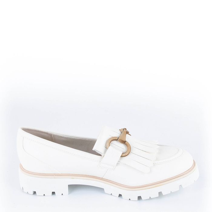 Marco Tozzi ақ лоферлері 2-24703-42-100/200