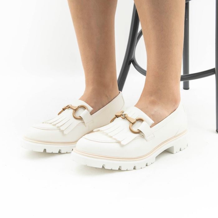 Marco Tozzi ақ лоферлері 2-24703-42-100/200