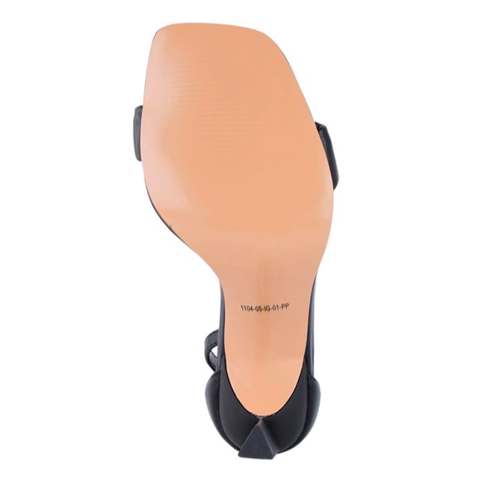 Чёрные туфли с открытой стопой и носком Alicantre 1104-05-IG-01-PP